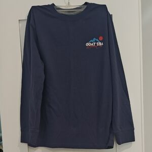 GOAT USA Kids Long Sleeve Tee - Navy